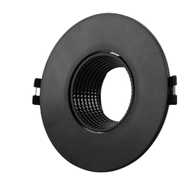 Spot Embutido Redondo Con Mov Antidesl Indu1 Gu10 110 Mm Negro