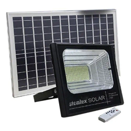 Reflector Led Solar Profesional 100W Soporte Control Atomlux