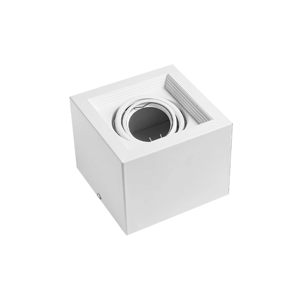Plafon Cardanico Dicro Cuadrado 1 Luz 134X134X106 Blanco