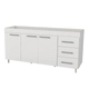 BAJOMESADA ORLANDI BL 3000 BAHIA - BLANCO 3 PUERTAS 3 ESTANTES 3 CAJONES