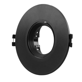 Spot Embutido Redondo Con Mov Len1 Gu10 110 Mm Negro