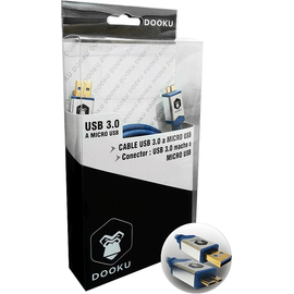 CABLE DOOKU DK-UAM18 USB 3.0 TIPO B A MICRO USB 3.0 GOLD 24K 1.8 MTS