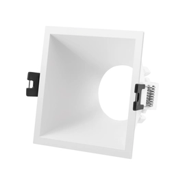 Spot Embutido Cuadrado Dicroica Fijo Bersh1 Gu10 93 X 93 X 53 Mm Blanco