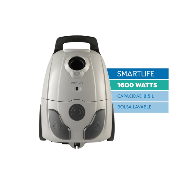 Aspiradora Smartlife con Bolsa Lavable 1600W SL-VC16BAG