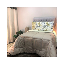 ACOLCHADO KING SIZE BRESCIA LISO REVERSIBLE COLORES VARIOS