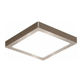 Aplique Plafon Techo Cuadrado Neutro 25w Plata