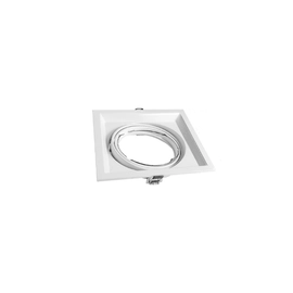 Embutido Cuadrado Ar111 Cardan 1 Luz 182X182 Blanco