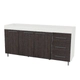 BAJOMESADA ORLANDI BW 3001 BAHIA - BLANCOWENGUE 3 PUERTAS 3 ESTANTES 3 CAJONES