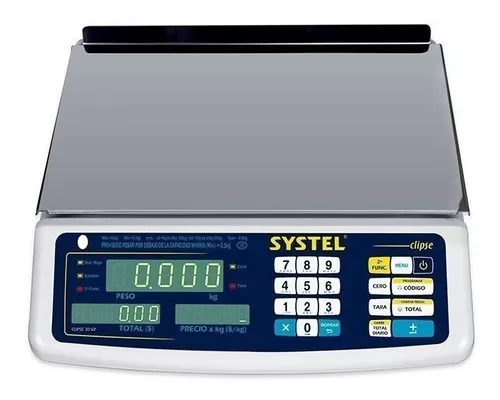 Balanza Comercial Digital Systel Clipse 31kg
