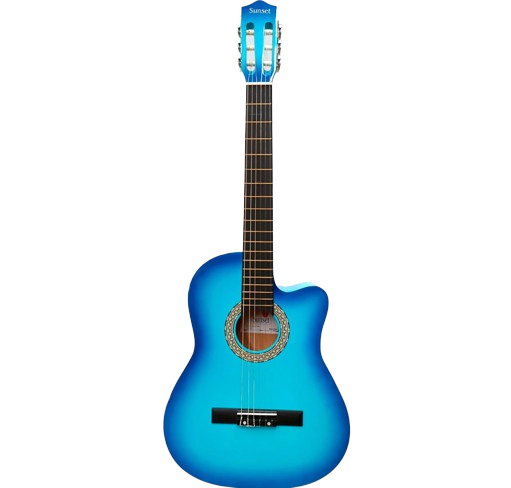 Set de Guitarra Electroacústica Sunset AC001L-39 Light Blue