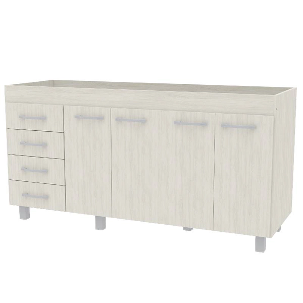 BAJOMESADA ORLANDI AB 630 PREMIUM - ABEDUL 4 PUERTAS 4 CAJONES
