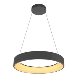 Colgante Simone Led Redondo 48W Smart Dimm 45Cm Negro Calido-Neutro-Frio