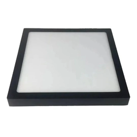 Plafon Led 60X60 48W Negro De Aplicar Frio