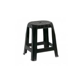 Banqueta Plástica Laury Fantasy 2874 Reforzada Negra