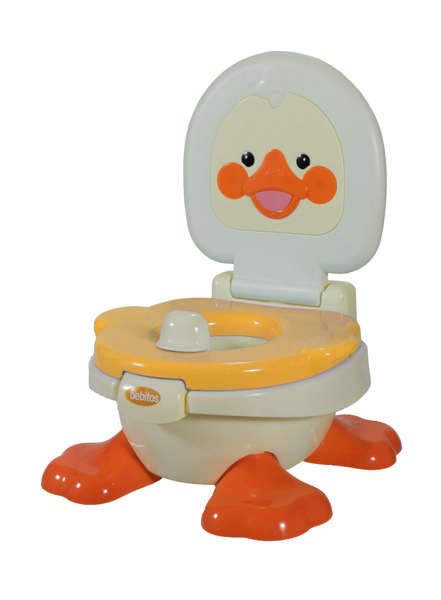 Pelela Pato 3 En 1 Color Naranja Bebitos