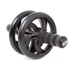 Rueda Doble Abdominal Abs Aluminio Negro