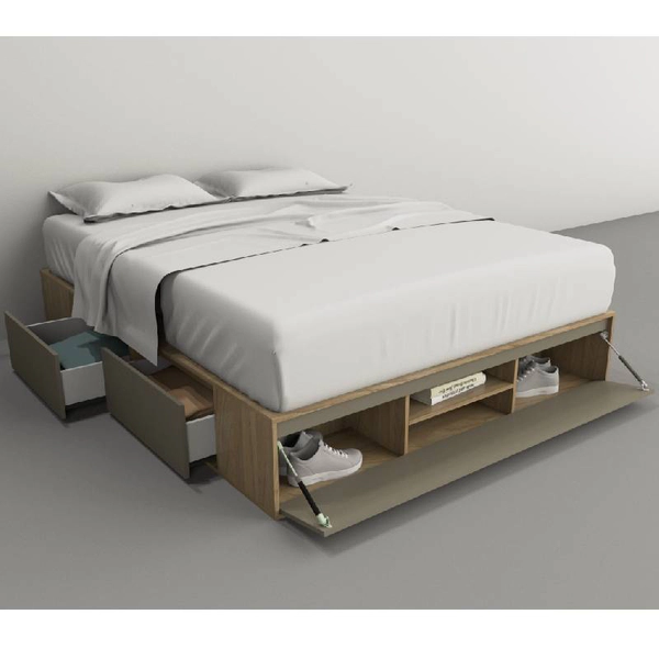 BOX SOMMIER TABLES 6443 MINIMAL - OLMO GRIS