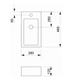 Bacha De Apoyo Lavatorio Rectangular Piazza A146 Monocomando