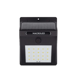 Aplique Pared Solar Integrado 1,5W Ip54 50Lm 94X122Mm Frio