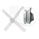 Pack 2 Ventilador Techo Luz Fría Led Panel 18W Blanco 4 Paletas
