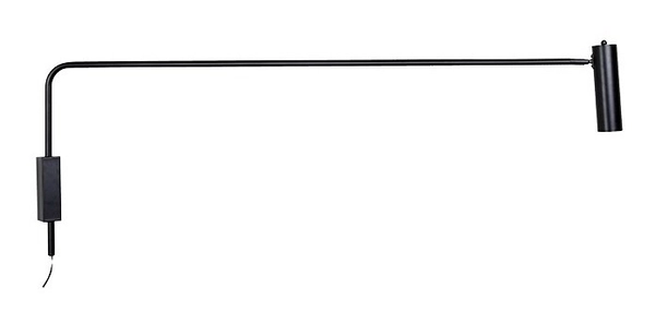 Aplique The Spot Cabecera Long 120Cm Gu10 Con Mov Negro