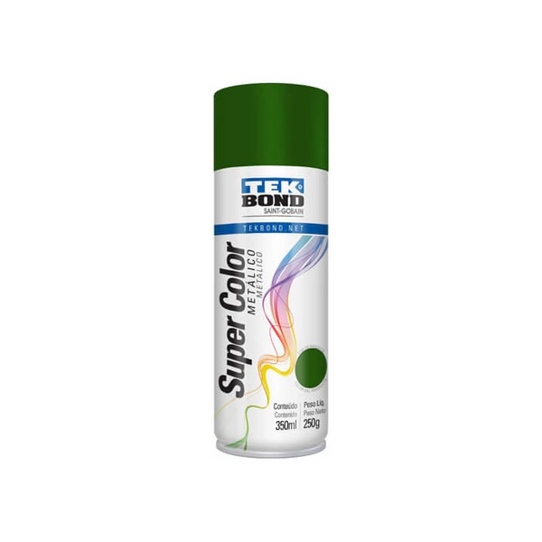 PINTURA TEK BOND EN AEROSOL METÁLICO 350ML VERDE