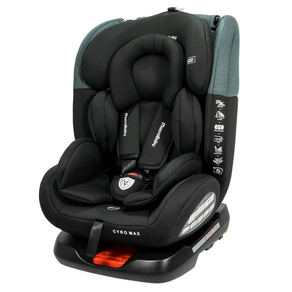 Butaca para Auto Cyro Max Giro 360 Gris Oscuro Macrobaby