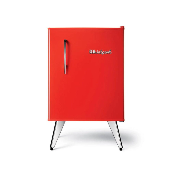 HELADERA WHIRLPOOL WRA08BVDIM 76L COMPACTA VINTAGE CLASE A ROJA
