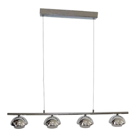 Colgante King Iv 4 Luces Led 20W Cromo
