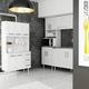 Mueble Cocina Multiuso Aparador Triplo Kit Mosconi Blanco
