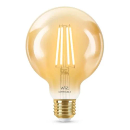 Pack X 2 Lampara Led Globo Filamento Ambar Wiz Wifi E27 6.9W