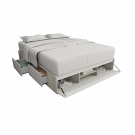 Box De Cama Cajonera Zapatero 6443 Queen Base Sommier 160 Nevado con Everest