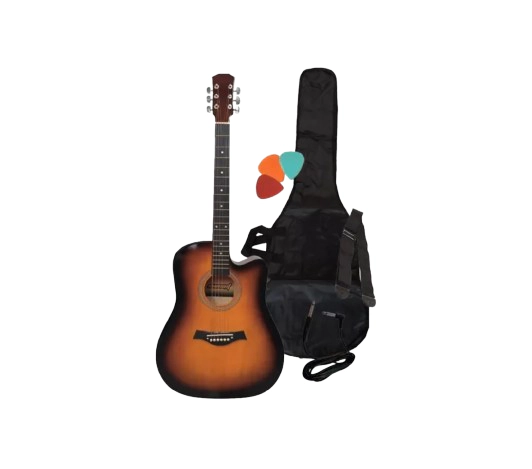 Guitarra Electroacústica Sunset FK-40CEJR Sunburst con Funda