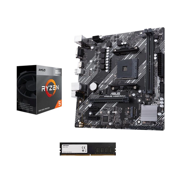KIT ACTUALIZACION AMD RYZEN 5 4600GT + A520M-K + 8GB DDR4