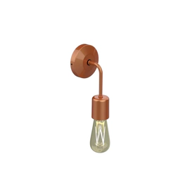 Lampara Aplique De Pared Vintage Caño Capuchón E27 Led
