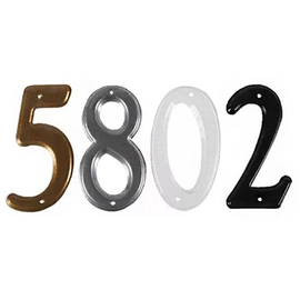 NUMERO 4 PARA DOMICILIO COLOR ALUMINIO SC