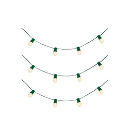 Guirnalda 20M Verde Con 40 Portalampara Eco Led 80W Frio