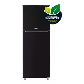 HELADERA CON FREZZER BRIKET BK2F 1830 INVERTER 365L NEGRA