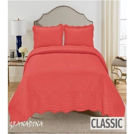 Cubrecama Quilt Brescia 1 1/2 plaza Rojo + 1 funda