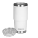 Vaso con Doble Pared Waterdog BORDA700WH 700 ml Blanco Acero