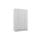 Placard Mosconi 4 Puertas 2 Cajones Blanco 113x181 cm