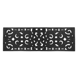 Felpudo Entrada De Goma Negro 25 x 75