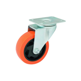 RUEDA DE PVC BASE GIRATORIA REFORZADA 100X32MM DUBAI EVOL2820