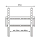Soporte TV Fijo Nakan SPL484f de 32" a 60" hasta 35Kg
