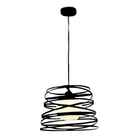 Colgante Twist 330X250Mm 1 Luz Negro