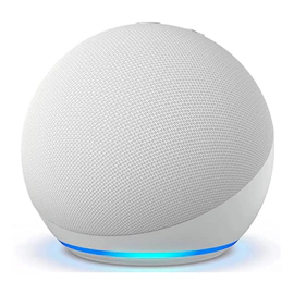 PARLANTE AMAZON ECHO DOT (5 GEN) ALEXA BLUETOOTH WIF WITH CLOCK GLACIER WHITE