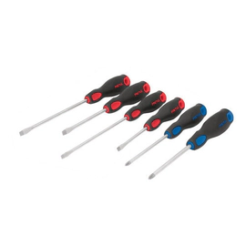Set Kit Juego de Destornilladores Pretul - 6 Piezas con Mango Bicolor
