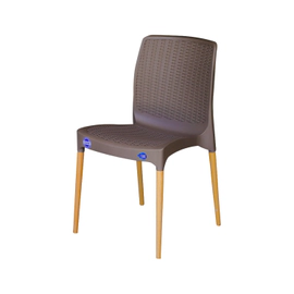 SILLA PLÁSTICA CAPUCHINO PATAS MADERA VOSS 2000 SIINDIACHMAD