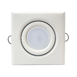Spot Embutir Led Cuadrado Blanco Led 5W Calido