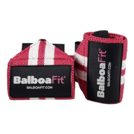 Muñequeras Elasticas Balboafit Fitness Rosa Y Blanco S Gimnasio Gym